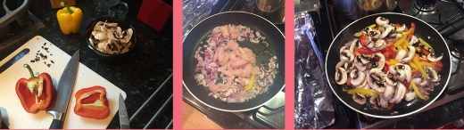 Sauteed chicken and veg